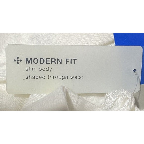 Prospirit Athletic Gear Top Modern Fit Slim Body White Sz M NWT - Picture 4 of 4